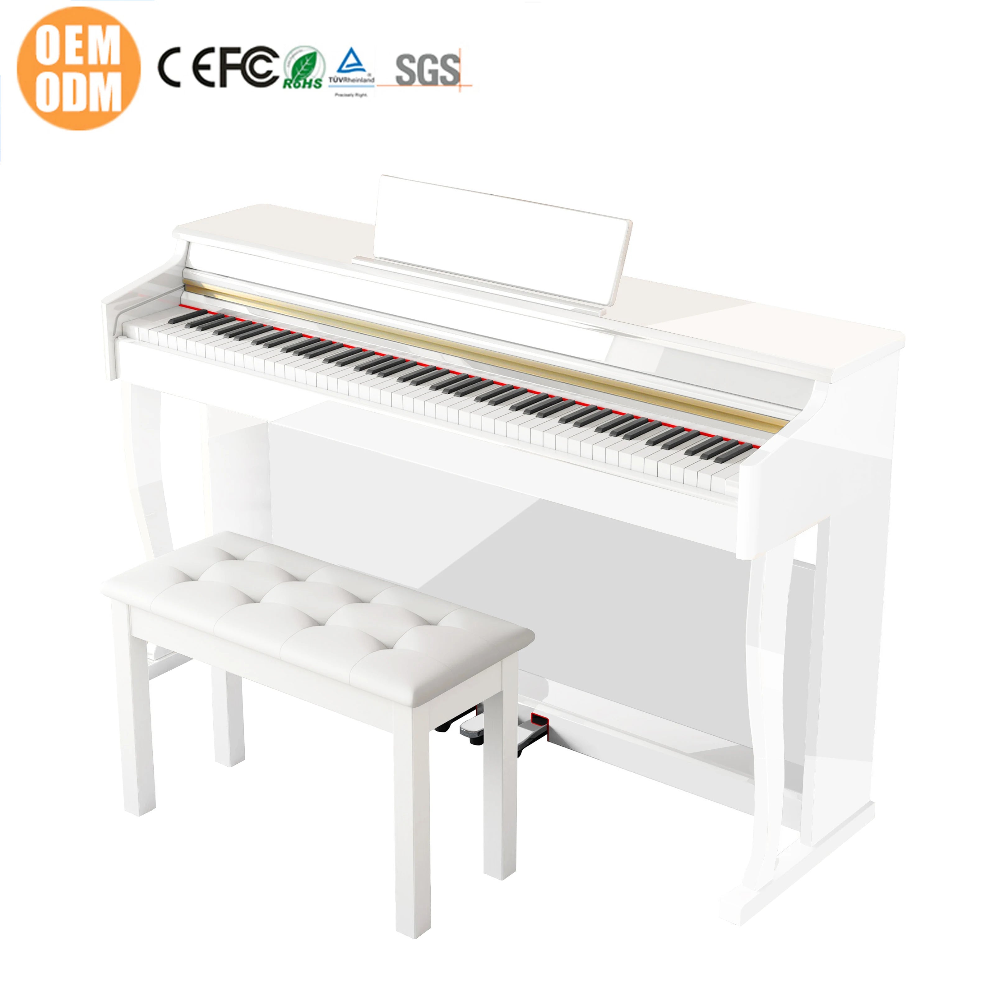 LeGemCharr Upright Piano Keyboard Digital Piano Electrical Keyboard Digital Piano Keyboard
