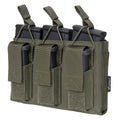 IDOGEAR 500D Nylon Triple Mag Pouch Magazine Holder Molle Tactical Magazine Pouch for 5.56mm 9mm Mags