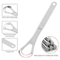 Hot Online Custom 100% Stainless Steel Tongue Cleaner Set Laser Logo Metal Tongue Scraper