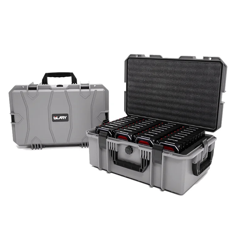 GLARY Anti-collision Hard Drive Case Large Capacity Hard Drive Case Equipment Box Waterproof Hard Drive Case Box Organizer
