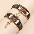 New DPANCO Simple Woven Leather Charm Romantic Handmade Fashion Couple Bracelets for Men and Women