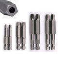 Magnetic 1/4" Hex Shank S2 Pentagon Manual Harden Screwdriver Drill Bit Set for DIY Hand Tools