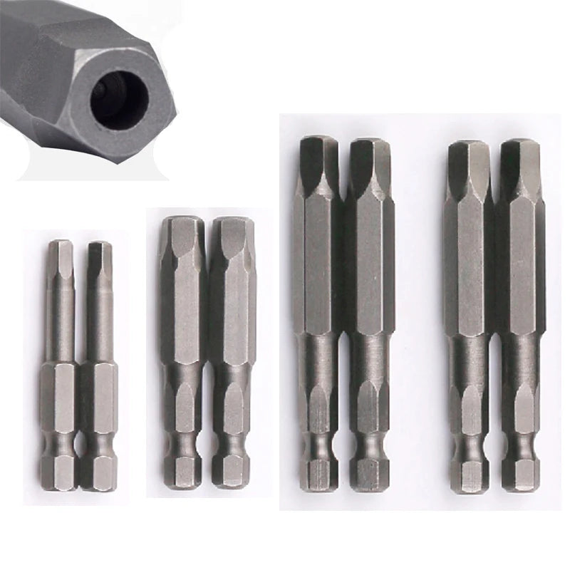 Magnetic 1/4" Hex Shank S2 Pentagon Manual Harden Screwdriver Drill Bit Set for DIY Hand Tools