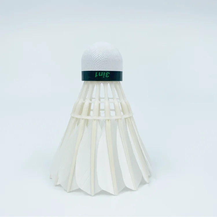 Badminton Shuttlecock D45 Class a Goose Feather Fiber Cork Head Durable for Indoor Sports