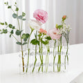 Art Deco Eco-friendly Home Wedding Decor Desktop Ornament Flower Plant Set Propagation Station Hydroponic Test Tube Glass Vase