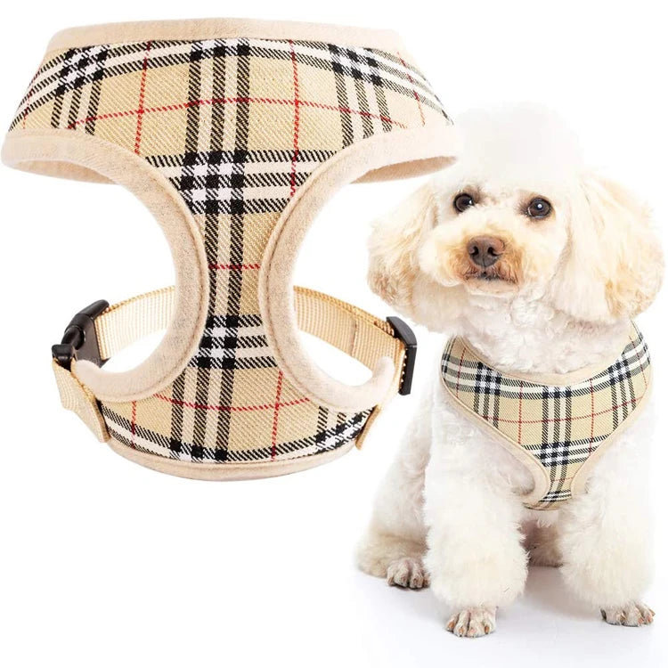 Custom Personalized Pattern Mesh Dog Harness Vest Printed Soft Dog Harness Easy Walking for Puppy