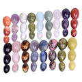 GIA Certified Crystal Yoni Eggs Set Drilled Engraved Natural Jade Rose Quartz Clear Quartz Black Obsidian Tiger Eye Amethyst