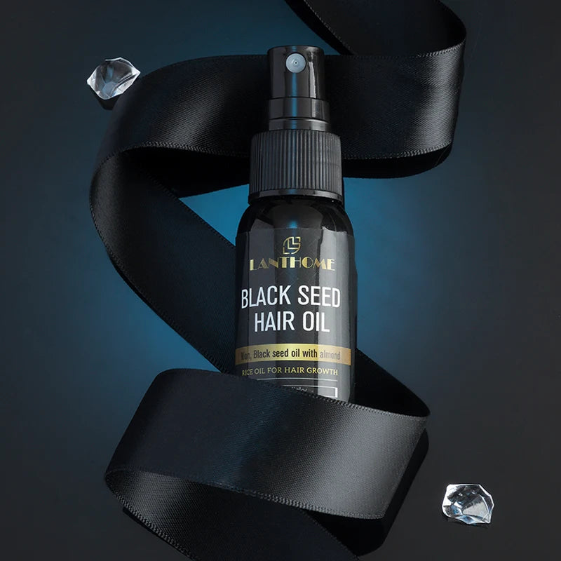 OEM Chinese Hair Products Factory Wholesale Herbal Black Rice Hair Growth Spray Treatment with Natural Argan Oil