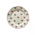 SOLHUI Europe Dinner Irregular Serving Tableware Dinnerware Cherry Pastoral Style Plate Homemade Ceramic Porcelain Plate