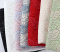 Printed Mesh Custom Print Fabric Embroidered Stretch Mesh Foil Floral Cotton Lace for Wedding