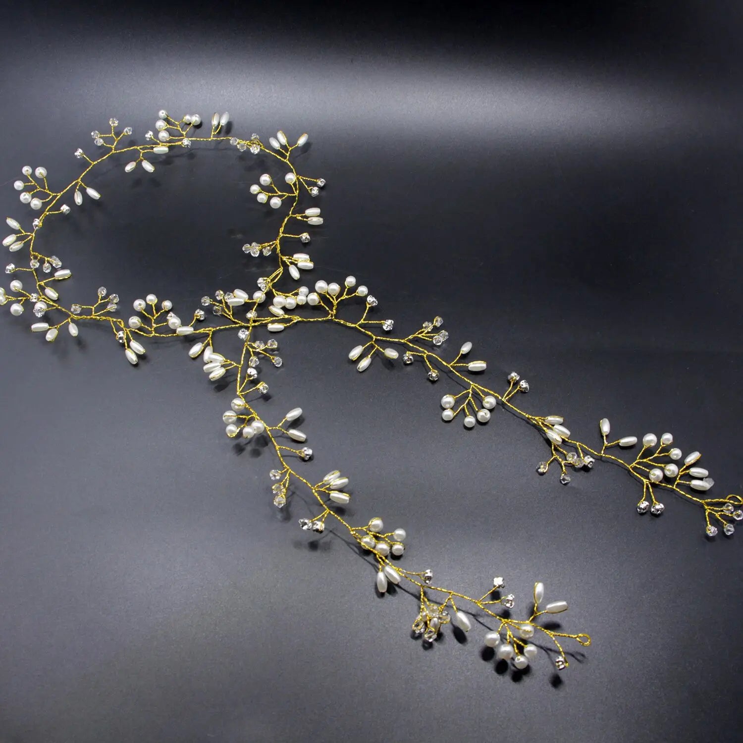 Wedding Fashion Headdress for Bride Handmade Wedding  Floral Pearl Hair Accessories Hairpin Ornaments