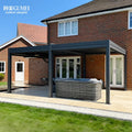 Customizable Motorised Pergola Patio Covers Backyard Automatic Outdoor Kitchen Bioclimatic Aluminum Louvered Pergola