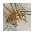 Shinny Stainless Steel Jewelry Acier Inoxydable Bijoux 18K Gold Plated Waterproof Non Tarnish Letter Initial Necklaces for Women