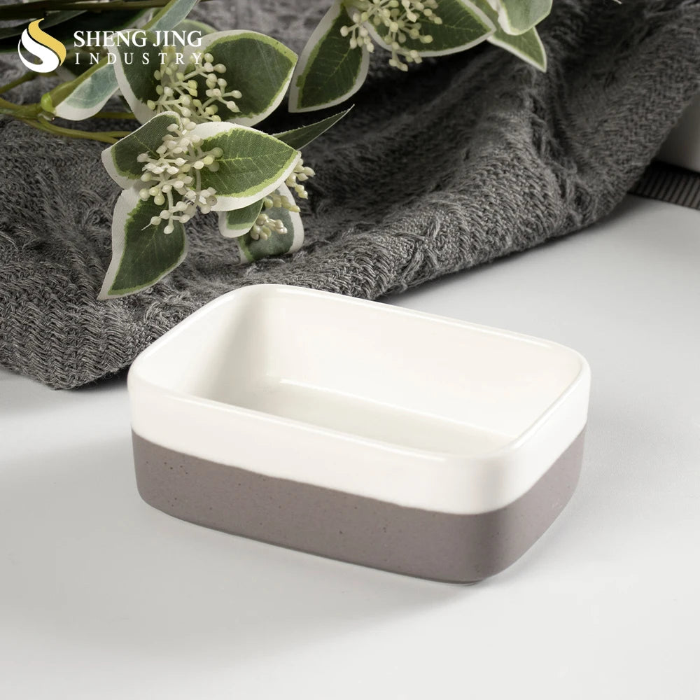 Ceramic Sugar Jar 120ml Rectangle Dipping Bowl for Restaurant Hotel Dinner Porcelain Olive Small Plate Catering Candy Bowls Set