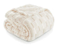 Super Soft Solid & Checkered Small Taffeta Blanket Comfort Jacquard Nap Thickened Knitted Sofa Throw Blanket Bedding Adults Kids