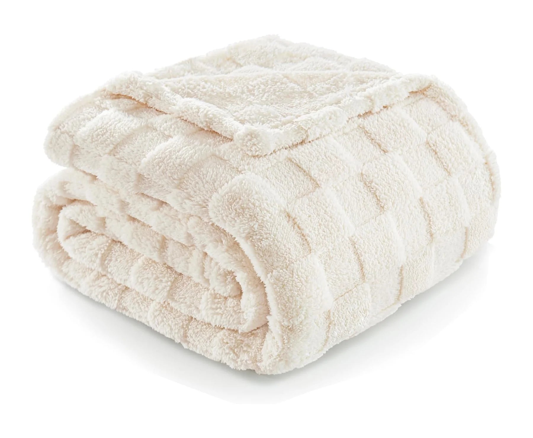 Super Soft Solid & Checkered Small Taffeta Blanket Comfort Jacquard Nap Thickened Knitted Sofa Throw Blanket Bedding Adults Kids