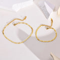 Factory Direct Gold Plated Pig Nose Chain Bracelet Necklaces Jewelry Set Ladies Stainless Steel Day Chain Jewelry