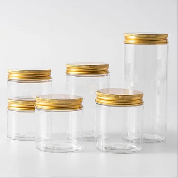 NH Factory Direct Sale 2oz 4oz 8oz 300ml 500ml 600ml Food Honey Cookie Food Jar With Lid Clear Pet Spice Plastic Jar with Lid