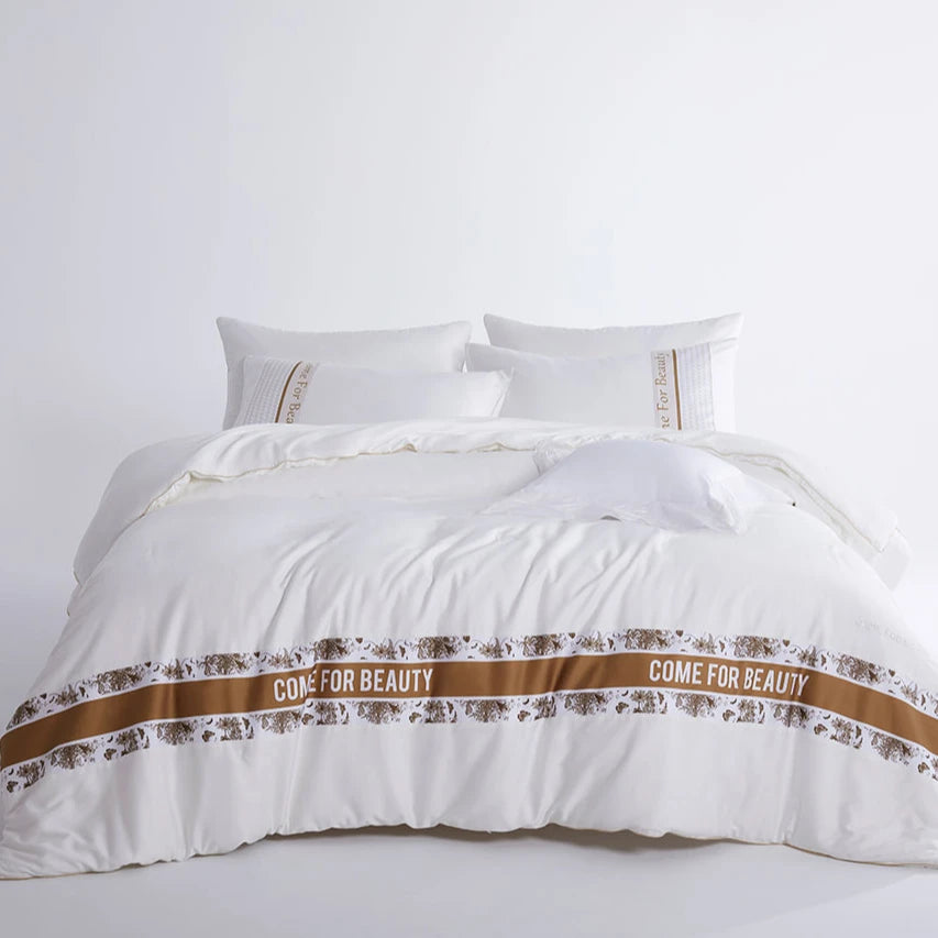 Designer Luxury Bedding Comforter Cotton Duvet Cover 100% Mulberry Silk Handmade Inner Comforter/Quilt/ Duvet