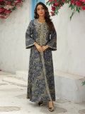Muslim Evening Gown Dress Fashion Dubai Abaya Kaftan Floral Embroidery Jalabiya Arab Morocco Long Robe Abayas for Muslim Women