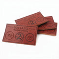 Embossed Repair Badges Factory Custom Brand Logo Real Genuine Leather Jeans Patches Labels for Clothing Decoration