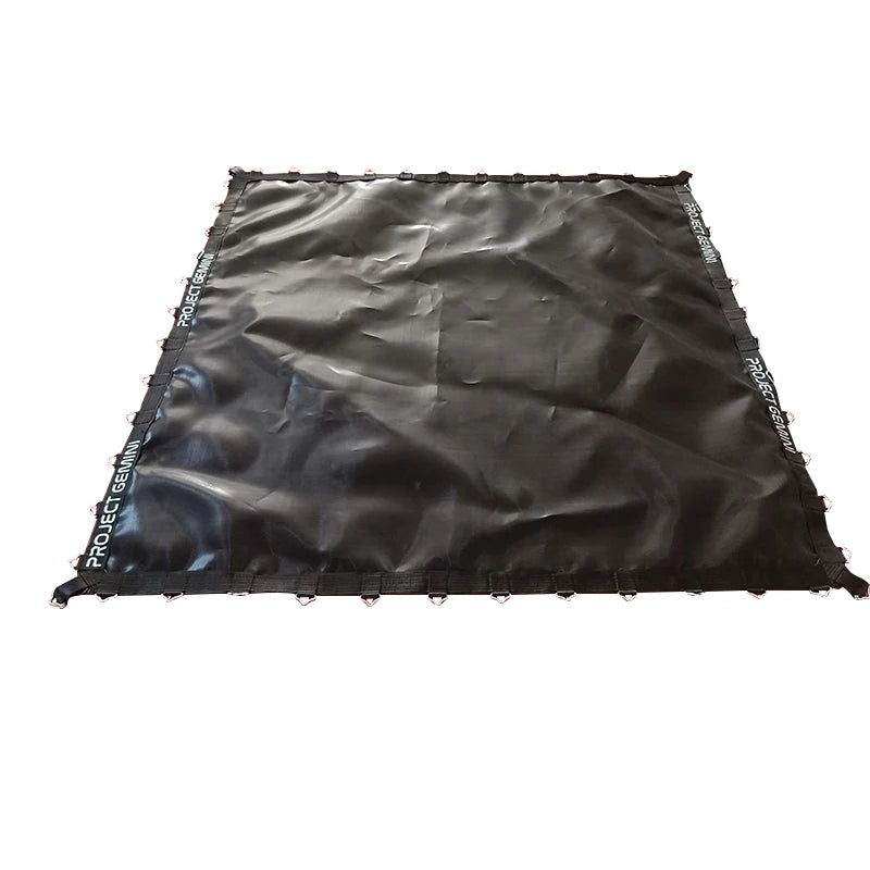 Custom High-Density Weaving Reinforced Stitch Trampoline Mat Durable Elastic Plastic Fabric Long Lifespan Safe Precision Fit