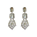 2025 Crystal sterling large crystal rhinestone drop earrings diamond stud earrings for women