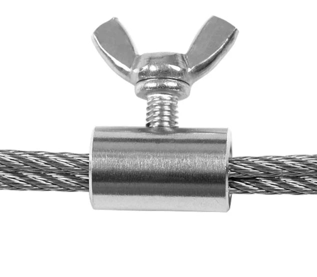 304 Stainless Steel Fastener butterfly Buckle Wire Rope Clip Hand Screw Rope Clamp