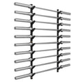 Vertical Wall Mounted Hanging Bar Holder Barbell Storage