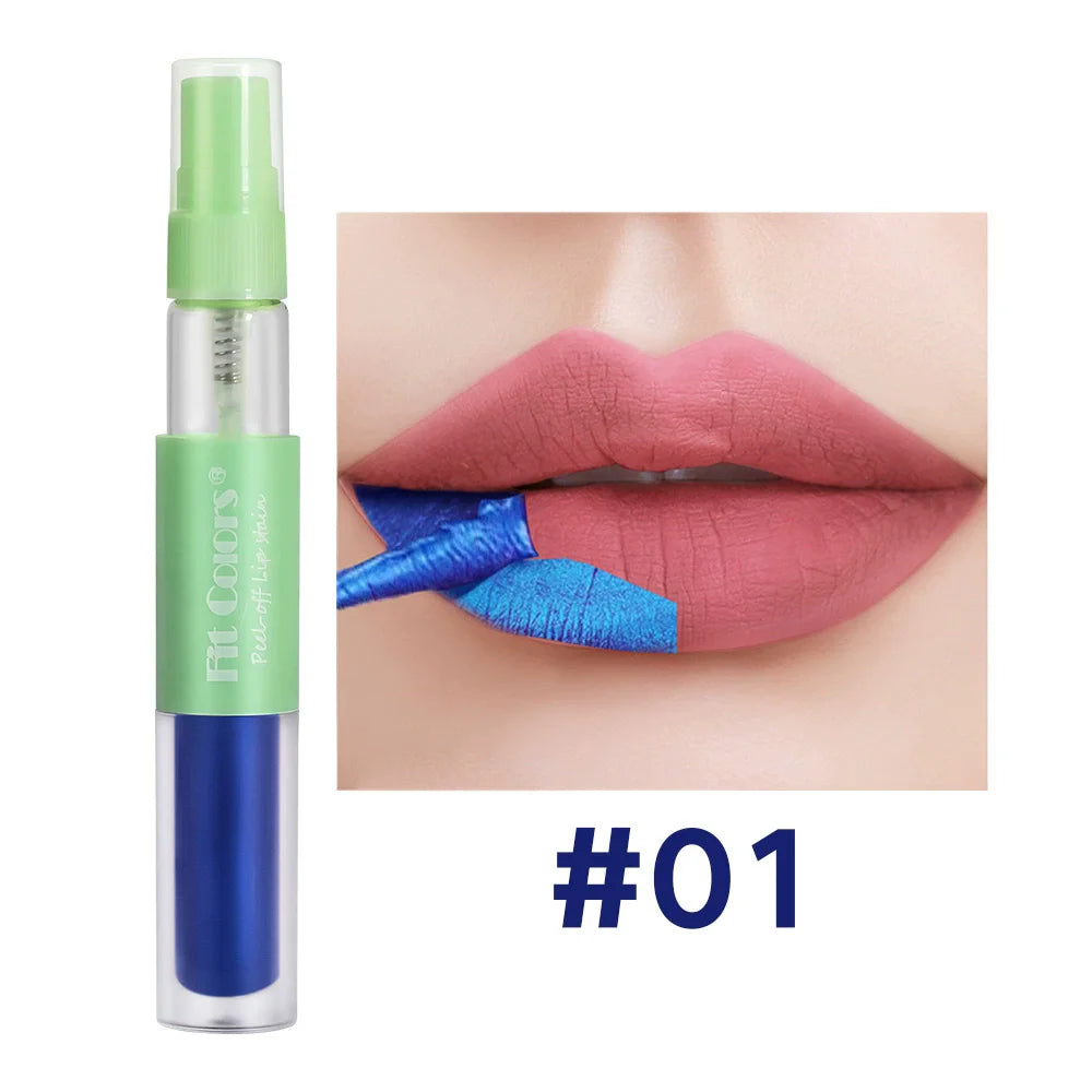 Wholesale Private Label Vegan Peel-off Lip Liner Stain Long Lasting Waterproof Lipstick Variety Pack in 6 Fit Colors
