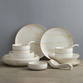Wholesale Dinner Plate Dishes China Western Charger Plates Kitchen Dishes Porcelain Plate Set