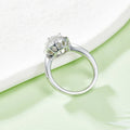 2022 Women Luxury Vintage White Gold Plated 925 Sterling Silver Wedding Rings 1carat Moissanite Engagement Jewelry