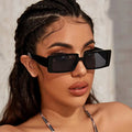 2024 Designer Vendors Oculos Wholesale Boutique Cheap Women Small Pink Square Rectangle Frames Shades Sun Glasses Sunglasses