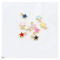 6x9mm Tiny Star Charms Enamel Charm for Jewelry Making Earring Pendant Bracelet Necklace Charms