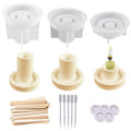 Concrete Simple Eco-Friendly Candlestick Silicone Mold DIY Handmade Plaster Epoxy Resin Candle Holder Tray Opp Bag Home Art