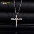 GRA Certificated 925 Silver VVS Moissanite Cross Pendant Necklace Lovely Women Christmas Present Fashion Pendant Necklaces