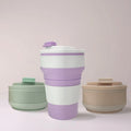 Customize Silicone Cup Easy to Carry Outdoors for Sports Water Bottle Silicone Folding Water Cup Silicone Collapsible Cup