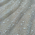 Fashion Bridal Lace Tulle Material With Floral Texture for Wedding Dress Accessories