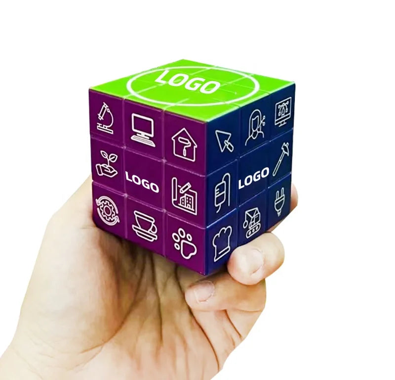 Professional Custom 3D UV Printed Photo 3x3 Speed Magic Cube Mini 3x3x3 DIY Puzzle Cube with Personalized Logo Event Gift