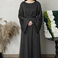 Cross-border Foreign Trade Middle East Basic Solid Color Plus Size Dress Abaya Abaya Women Muslim Dress Women Islamic Clothing