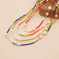 Go2boho Bohemian Luxury Minimalist Pearl Necklace Beaded Choker Women Handmade Colorful Fashion Jewelry Miyuki Bead Necklace