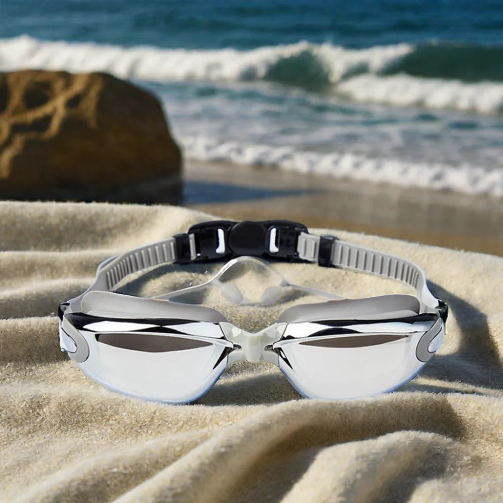 Simple Lightweight and Foldable Silicone Anti Fog Racing Swimming Goggles