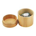 Ebur Hot Sale Custom Logo Size Round Natural Bamboo Watch Box Packaging with Pillow Made in GUA