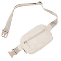SG0382 Faux Leather Crossbody Chest Bag for Men 3 Zipper Pockets Lady Waist Bag Large Capacity Daily Use
