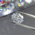 Ready Stock Wholesale 4K Crushed Ice Cut Cz Gems Loose Zircon Stone D White Oval Cut Synthetic Cubic Zirconia