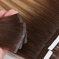 2026 Odm Invisible Indian Single Donor Indian Hair Ombre Tape in Hair