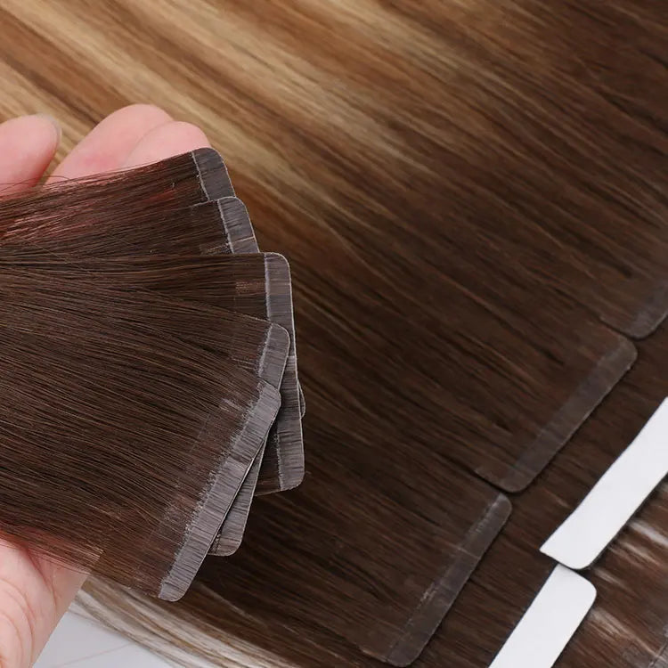 2026 Odm Invisible Indian Single Donor Indian Hair Ombre Tape in Hair