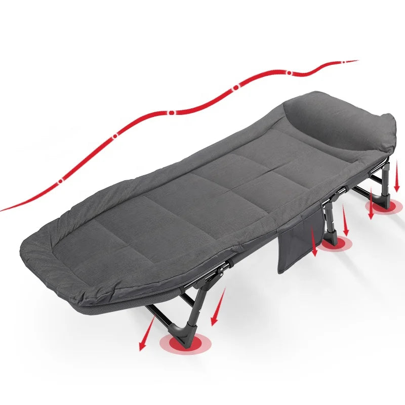 Wholesales Outdoor Multipurpose Hospital Office Camping Single Folding Cot Tent Bed