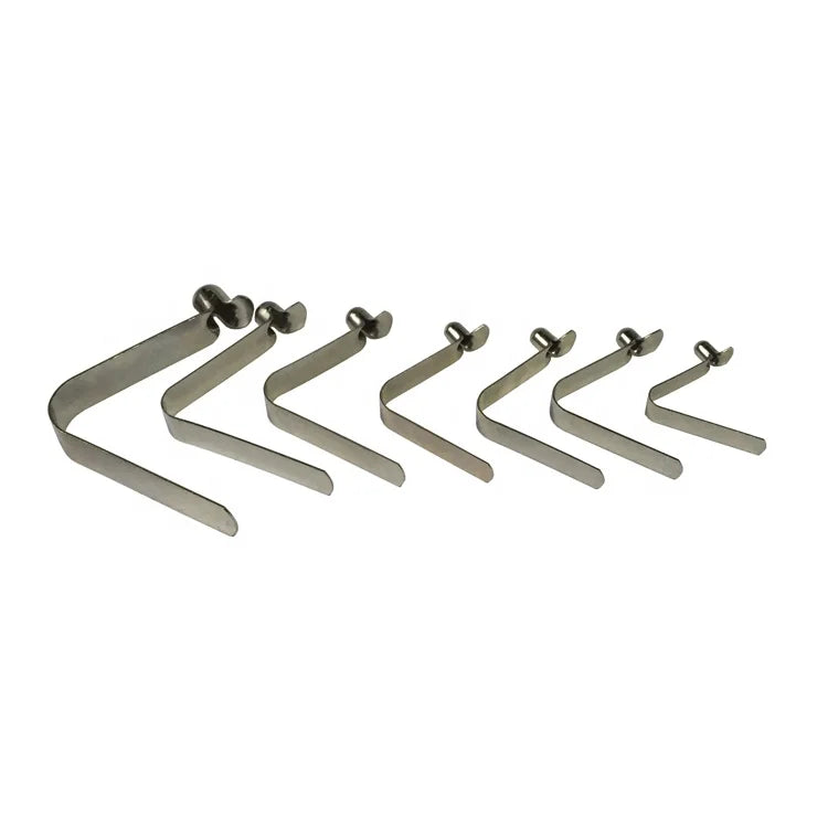 Factory Price Pole Spring Button Stainless Steel Clip Mount Spring Clip