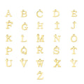 SP DIY Letter Charms 18K Gold Plated Stainless Steel Custom Pendant Charms for Jewelry Making